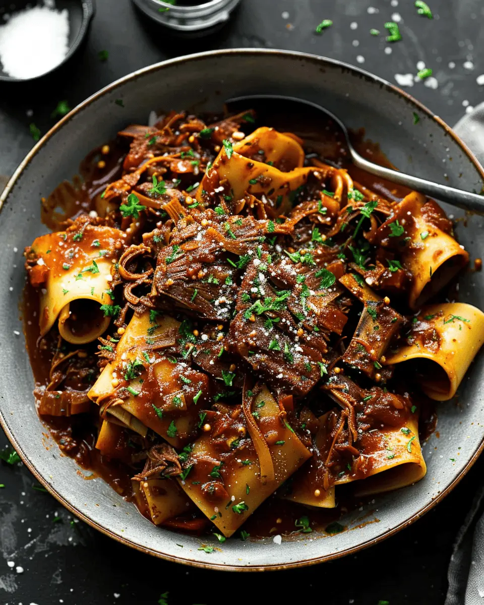 Slowly Braised Short Rib Ragu: Indulgent Comfort Food Recipe