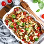 Mediterranean Chicken Zucchini Bake