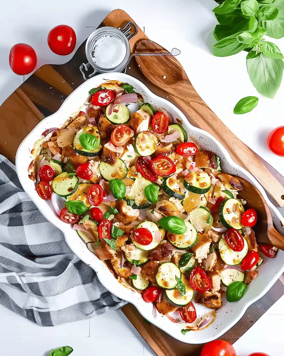 Mediterranean Chicken Zucchini Bake: Easy, Healthy Family Meal