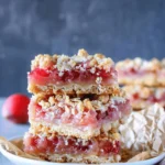 Rhubarb Crumble Bars