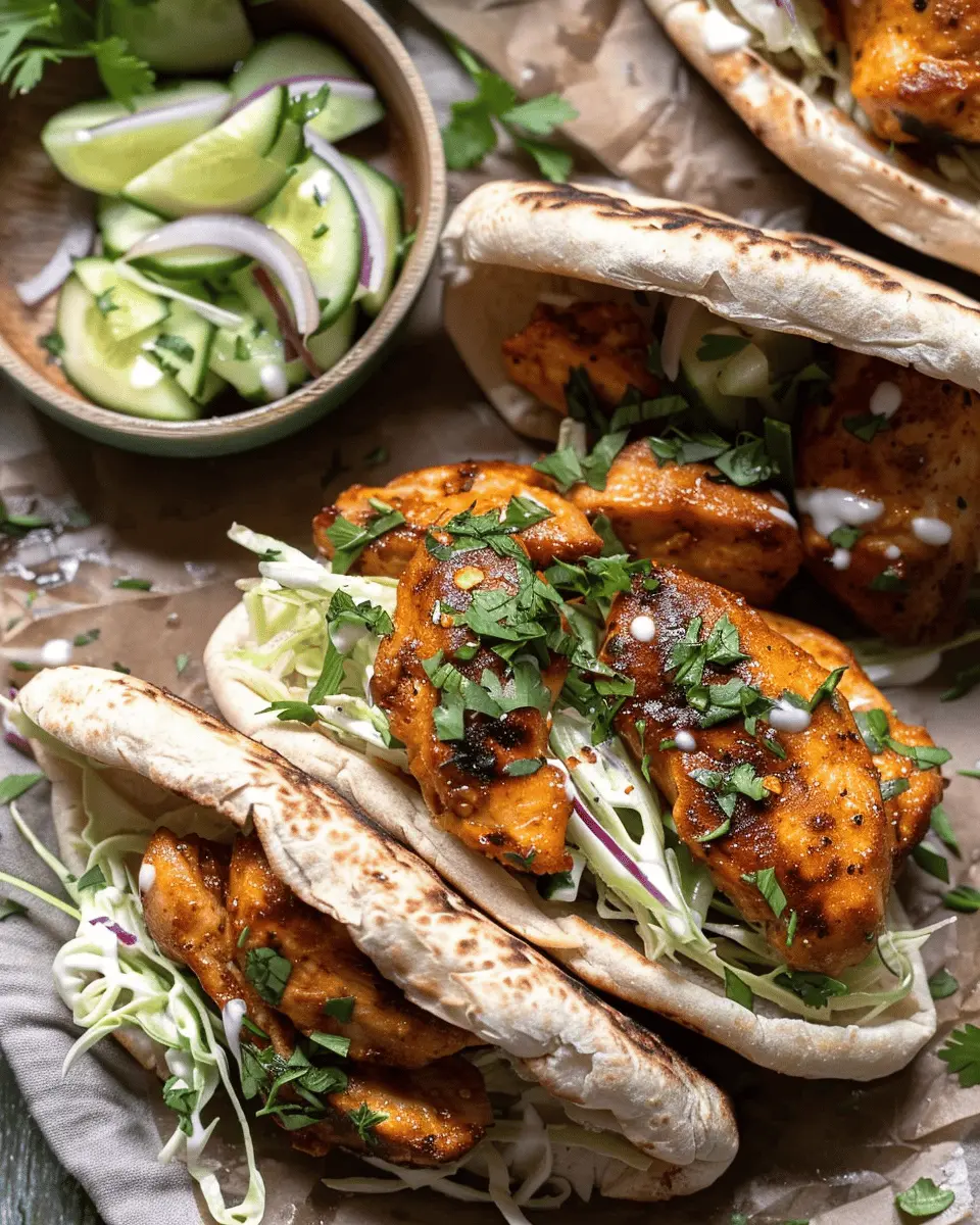Sheet Pan Chicken Pitas with Herby Ranch Slaw for Easy Meals