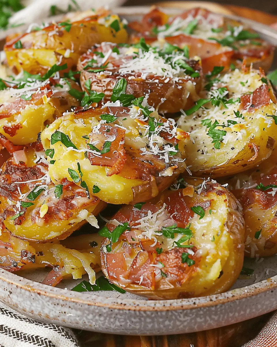 Garlic Parmesan Smashed Potatoes: The Best Comfort Food Delight
