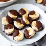 Dark Chocolate Peanut Butter Banana Bites