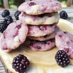 Black Raspberry and Lemon Shortbread Cookies