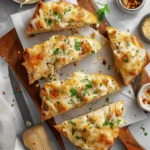The Viral Chicken Alfredo Garlic Bread I'm Obsessed With