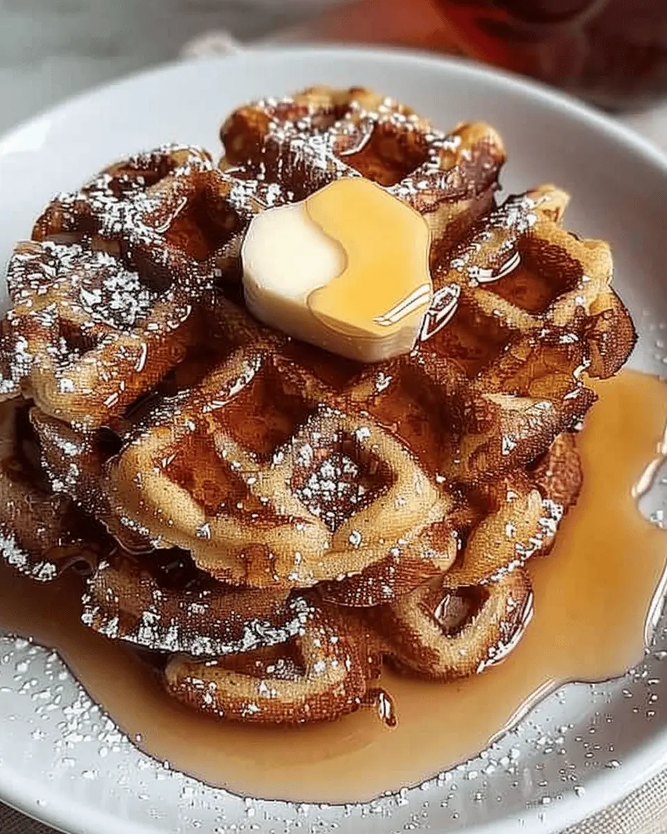 Best Ever Keto French Toast Chaffle with Turkey Bacon Delight