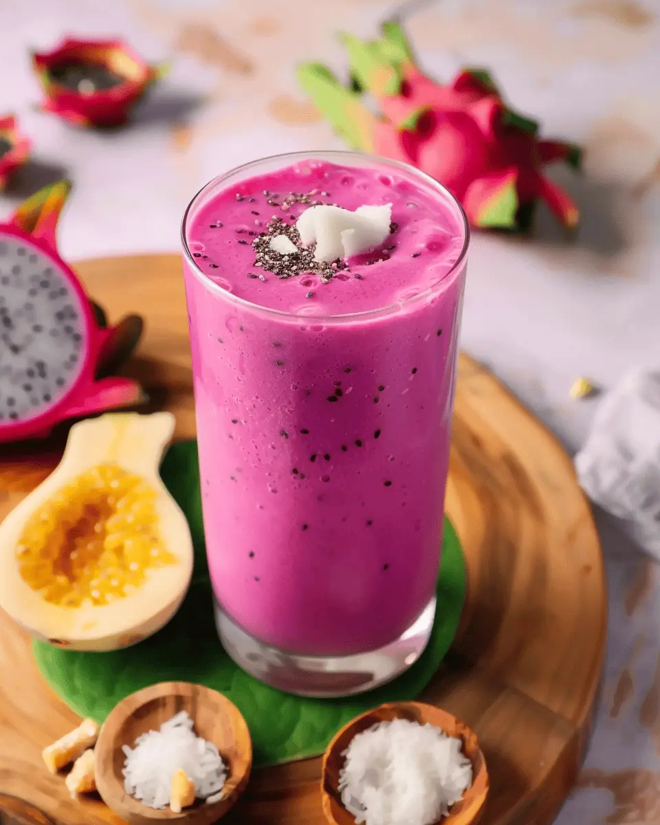 Easy Pink Dragon Fruit Smoothie for a Refreshingly Healthy Treat