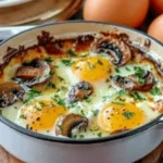 Baked Eggs with Sautéed Mushrooms Recipe