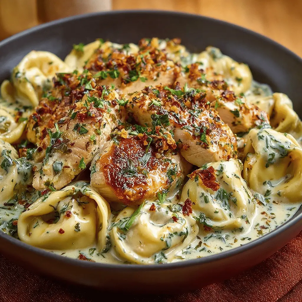 Creamy Herb Chicken Tortellini: A Delicious Homemade Delight
