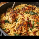Creamy Sun-Dried Tomato Chicken Orzo