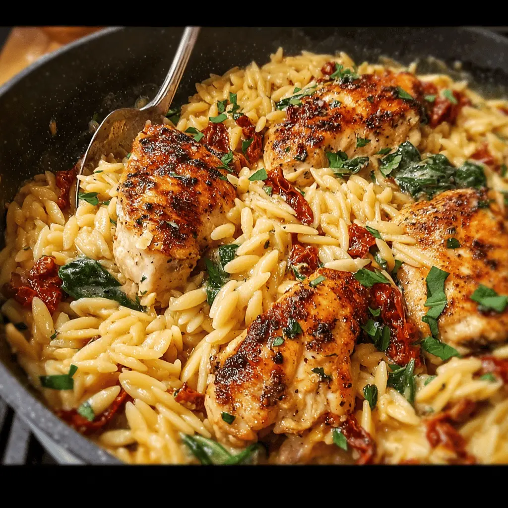 Creamy Sun-Dried Tomato Chicken Orzo: An Easy Comfort Dish