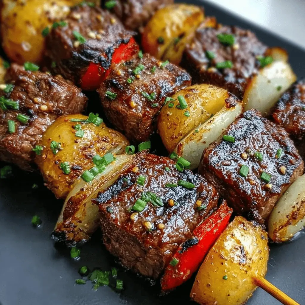 Delicious Grilled Steak and Potato Kabobs: Easy Summer Delight