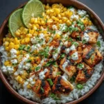 Delicious Street Corn Chicken Rice Bowl Recipe