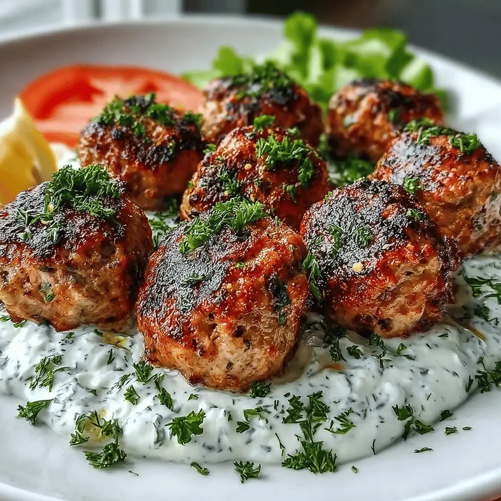Greek Turkey Meatballs with Tzatziki: A Juicy Homemade Delight