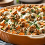 Ground Turkey Sweet Potato Bake Recipe