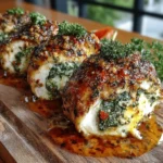 Herbed Ricotta Stuffed Chicken Rolls