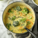 High Protein Broccoli Cheddar Soup