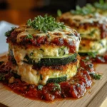 Layered Zucchini Ricotta Melts with Marinara for Cozy Nights