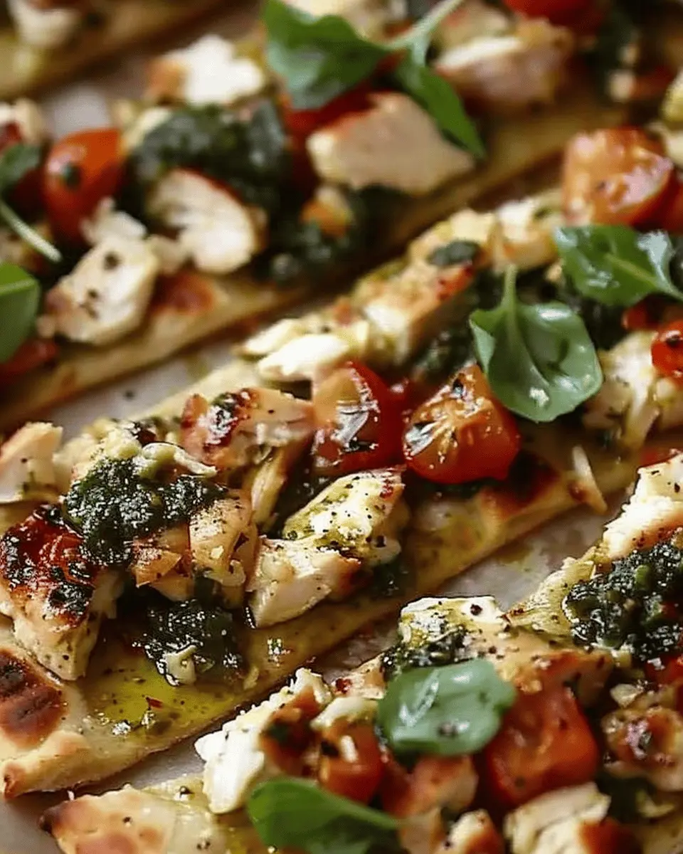 Pesto Chicken Flatbread: Easy Recipe for a Flavorful Meal