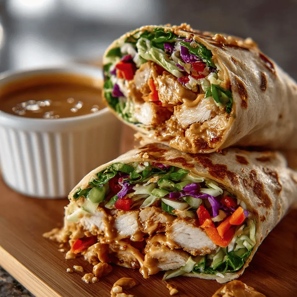 Thai Peanut Chicken Wraps: Easy, Delicious, and Healthy Treats