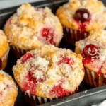 Cherry Cobbler Muffins