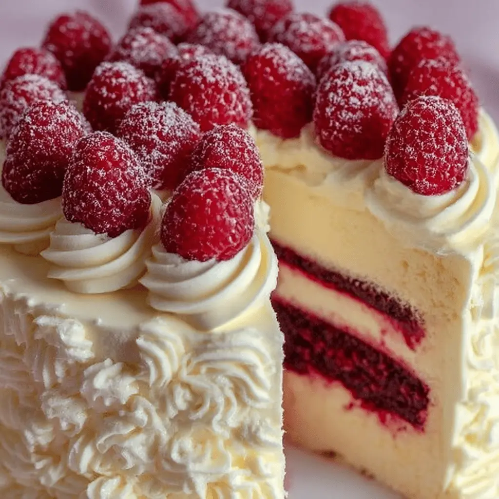 White Chocolate Raspberry Dream Cake: Indulge in Deliciousness