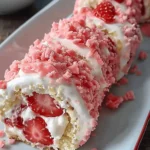 Strawberry Shortcake Cheesecake Rolls