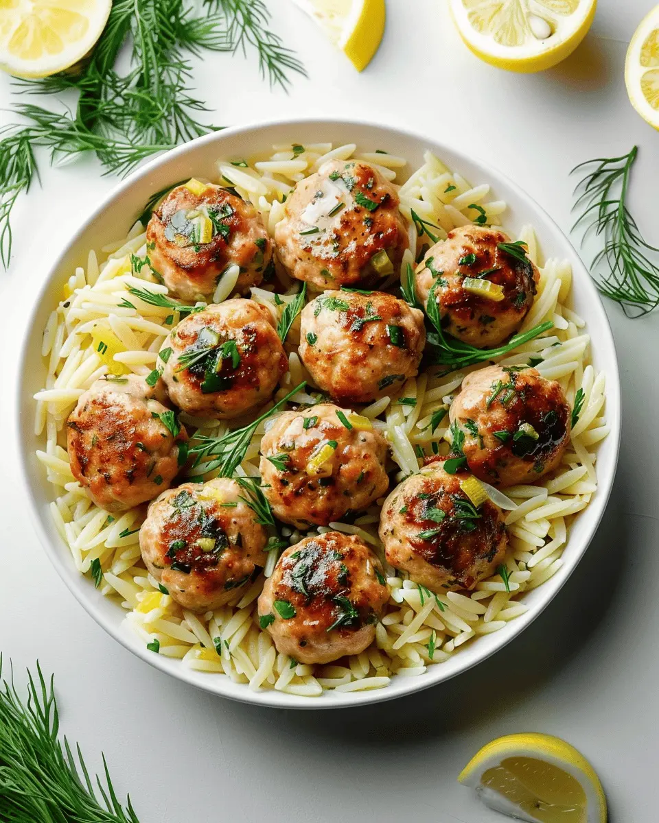 Greek Chicken Meatballs: Easy Lemon Orzo Recipe for Comfort Food