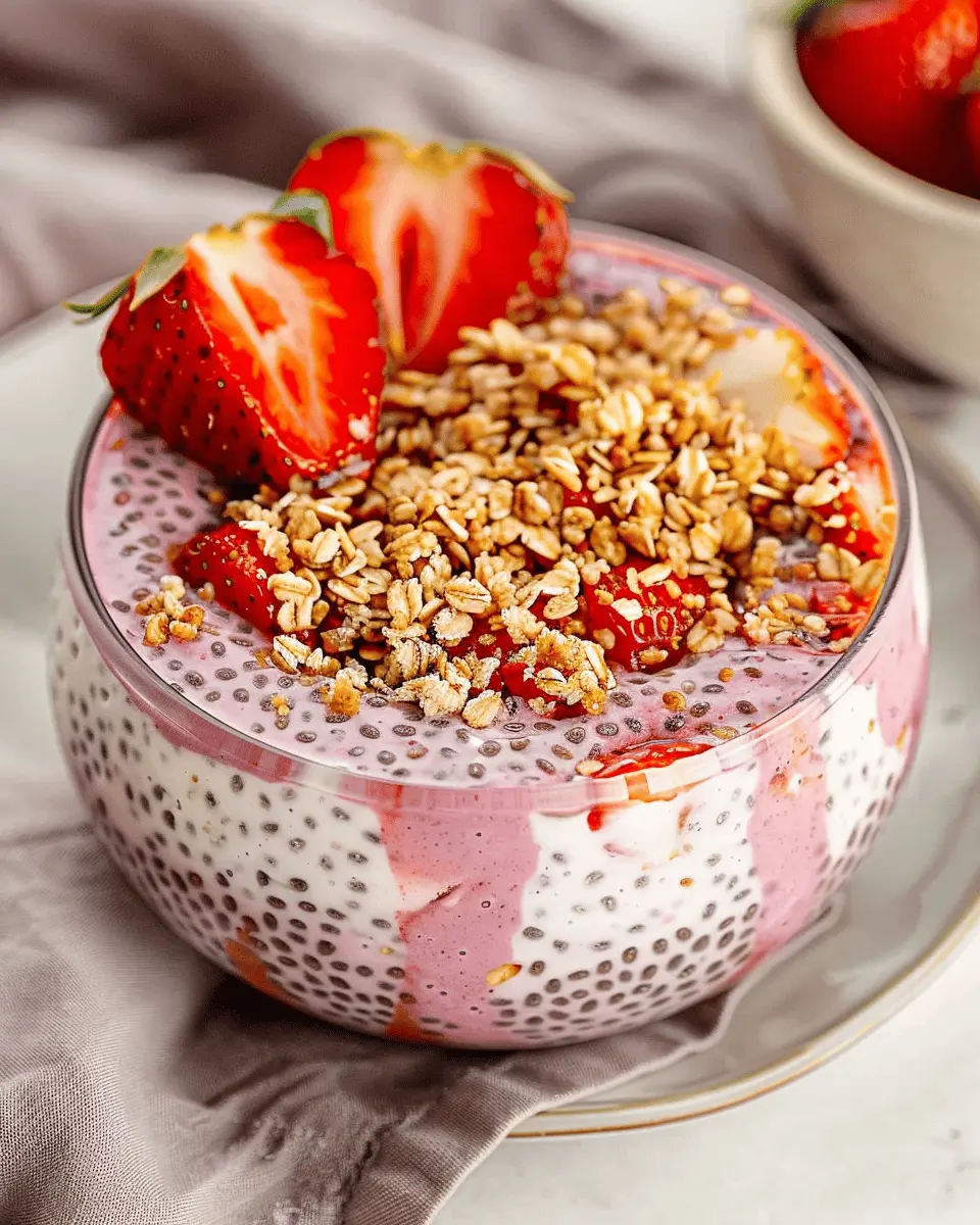 Strawberry Crumble Chia Pudding: Easy, Guilt-Free Delight