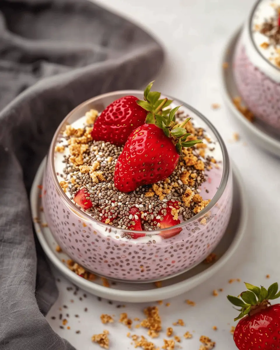 Strawberry Crumble Chia Pudding: Easy and Deliciously Nutritious