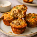 High Protein Sausage Pancake Muffins