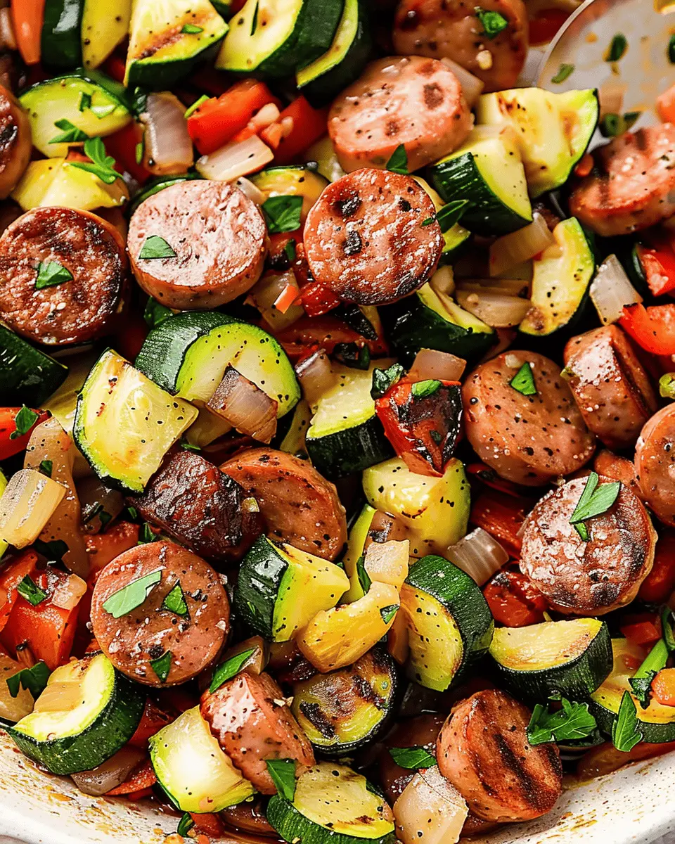 Sausage and Zucchini Skillet: Easy, Flavorful Dinner Delight