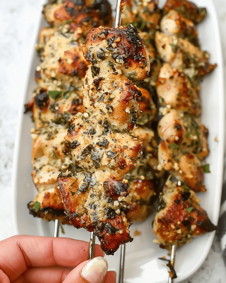 Ranch Garlic Parmesan Chicken Skewers: A Juicy Family Favorite