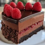 Dark Chocolate Raspberry Mousse Cake