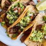 Grilled Steak Tacos with Avocado Salsa