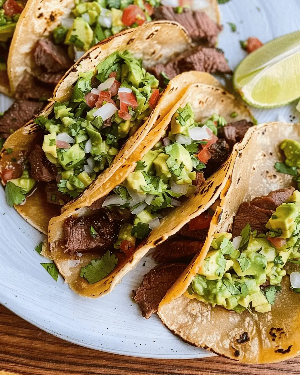 Grilled Steak Tacos with Avocado Salsa: Easy, Juicy Perfection