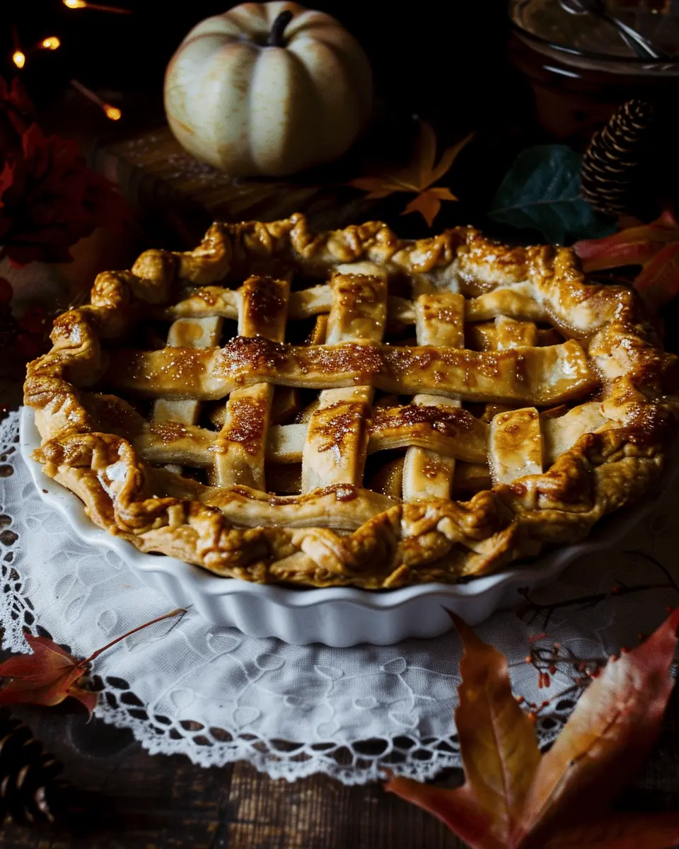 Toffee Apple Pie Delight with Creamy Vanilla Custard Recipe