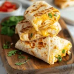 Cheesy Garlic Chicken Wraps