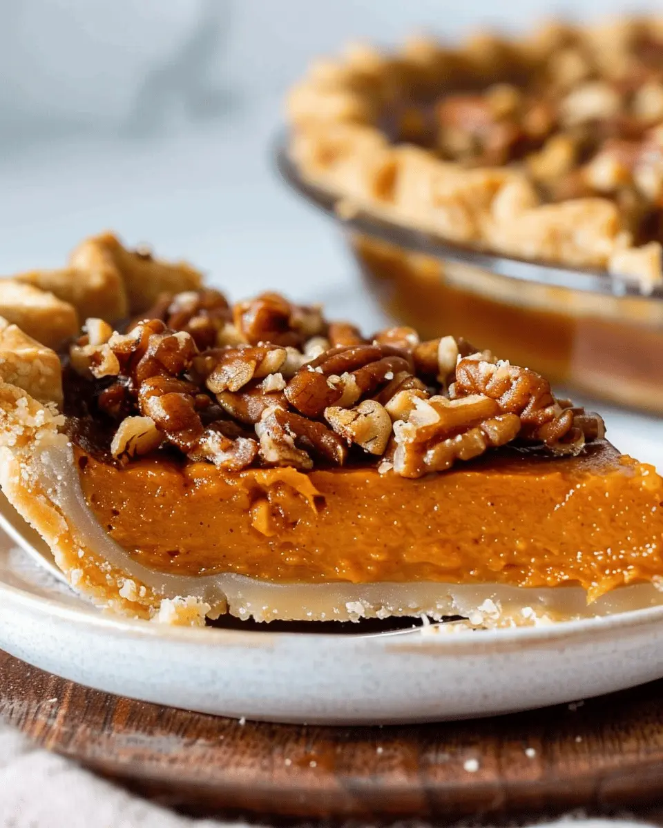 Bourbon Pumpkin Pie: Indulgent Delight with Salted Brown Sugar