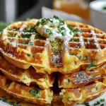 Cheddar Jalapeño Cornbread Waffles
