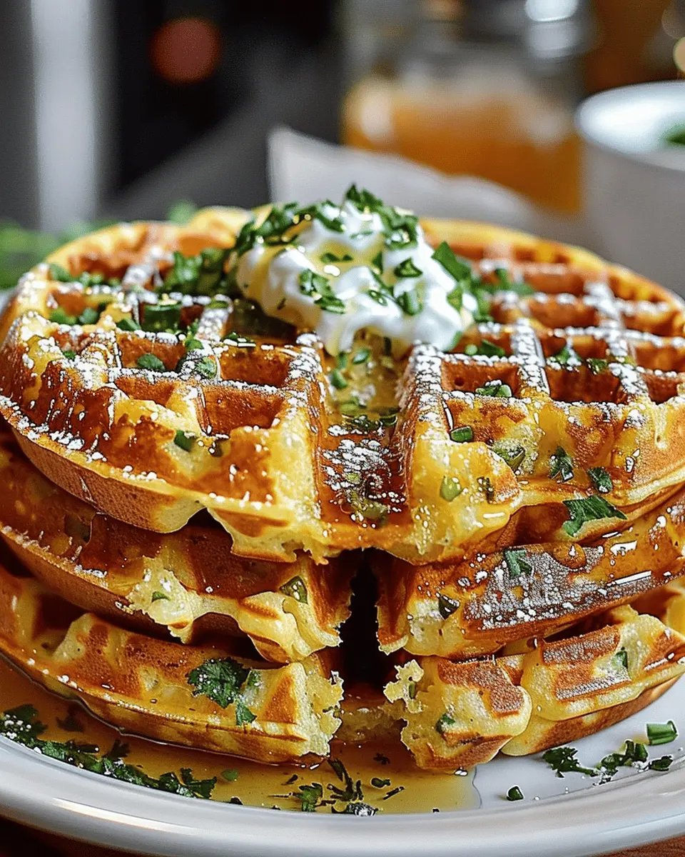 Cheddar Jalapeño Cornbread Waffles: The Best Savory Twist on Breakfast