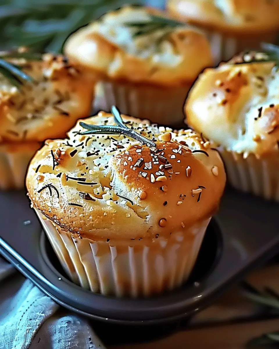 Easy Garlic Rosemary Focaccia Muffins: Your New Go-To Snack