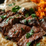 Mouthwatering Steak & Queso Rice