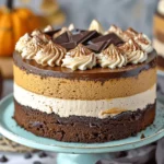 Pumpkin Chocolate Mousse Cake