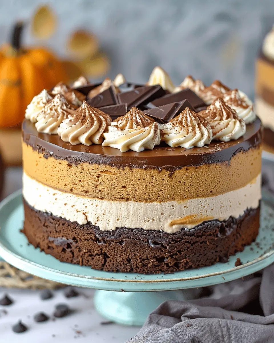 Pumpkin Chocolate Mousse Cake: Indulge in This Easy Delight