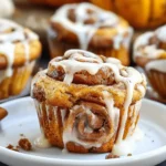 Pumpkin Cinnamon Roll Muffins