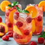 Raspberry Peach Lemonade