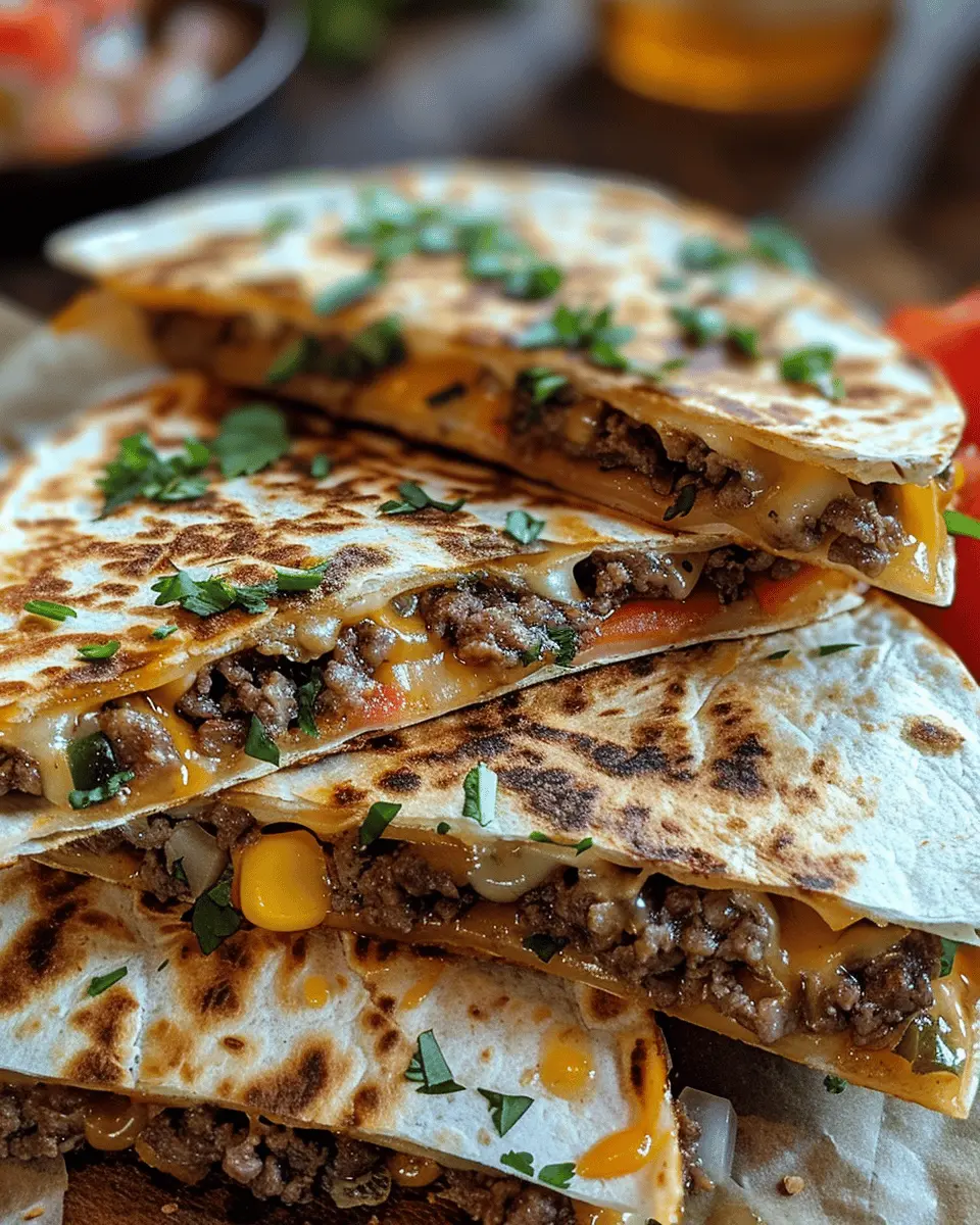 Smashburger Quesadillas: Easy, Cheesy Delight with Turkey Bacon