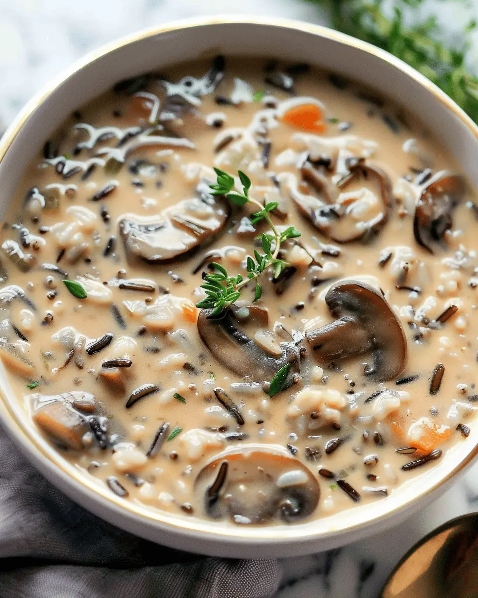 Instant Pot Mushroom Wild Rice Soup: Easy Comfort in a Bowl
