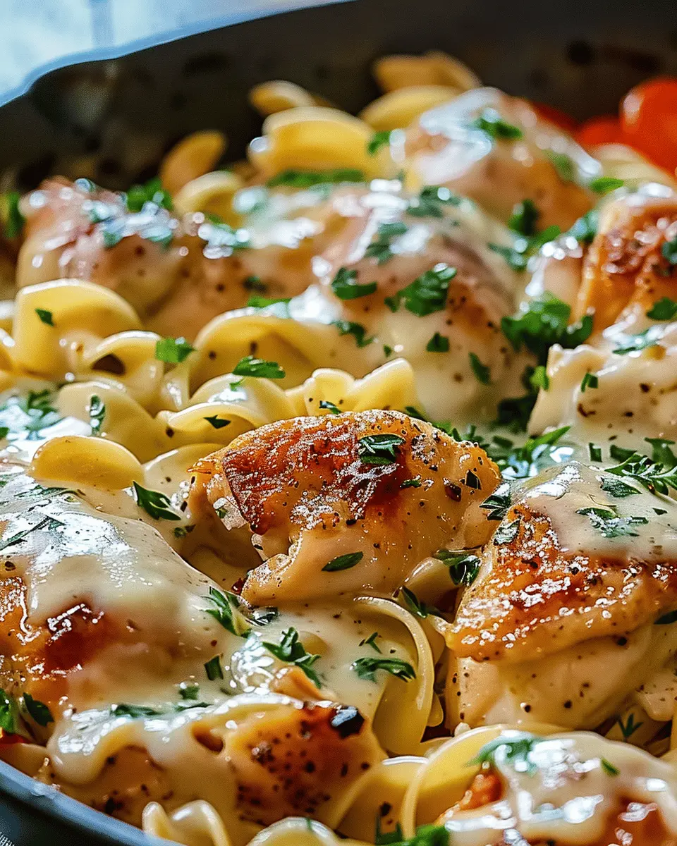 One-Pan Chicken with Buttered Noodles: An Easy Weeknight Delight